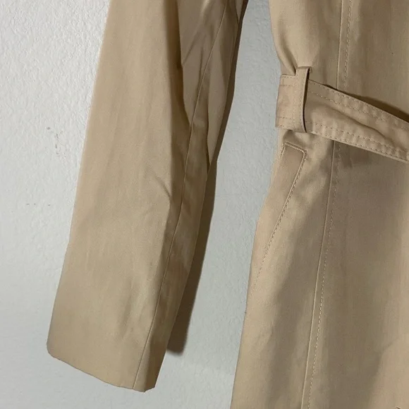 Clothes London Beige Trench Coat – Size 10, Belted Longline Classic Style‎ - Picture 6 of 13